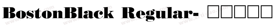 BostonBlack Regular字体转换